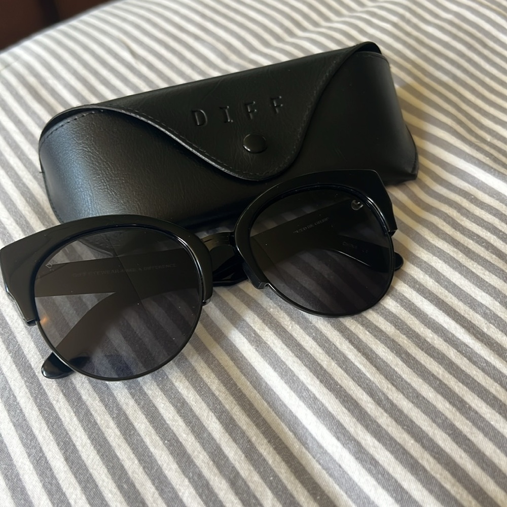 DIFF Stella Polarized Cat Eye Sunglasses